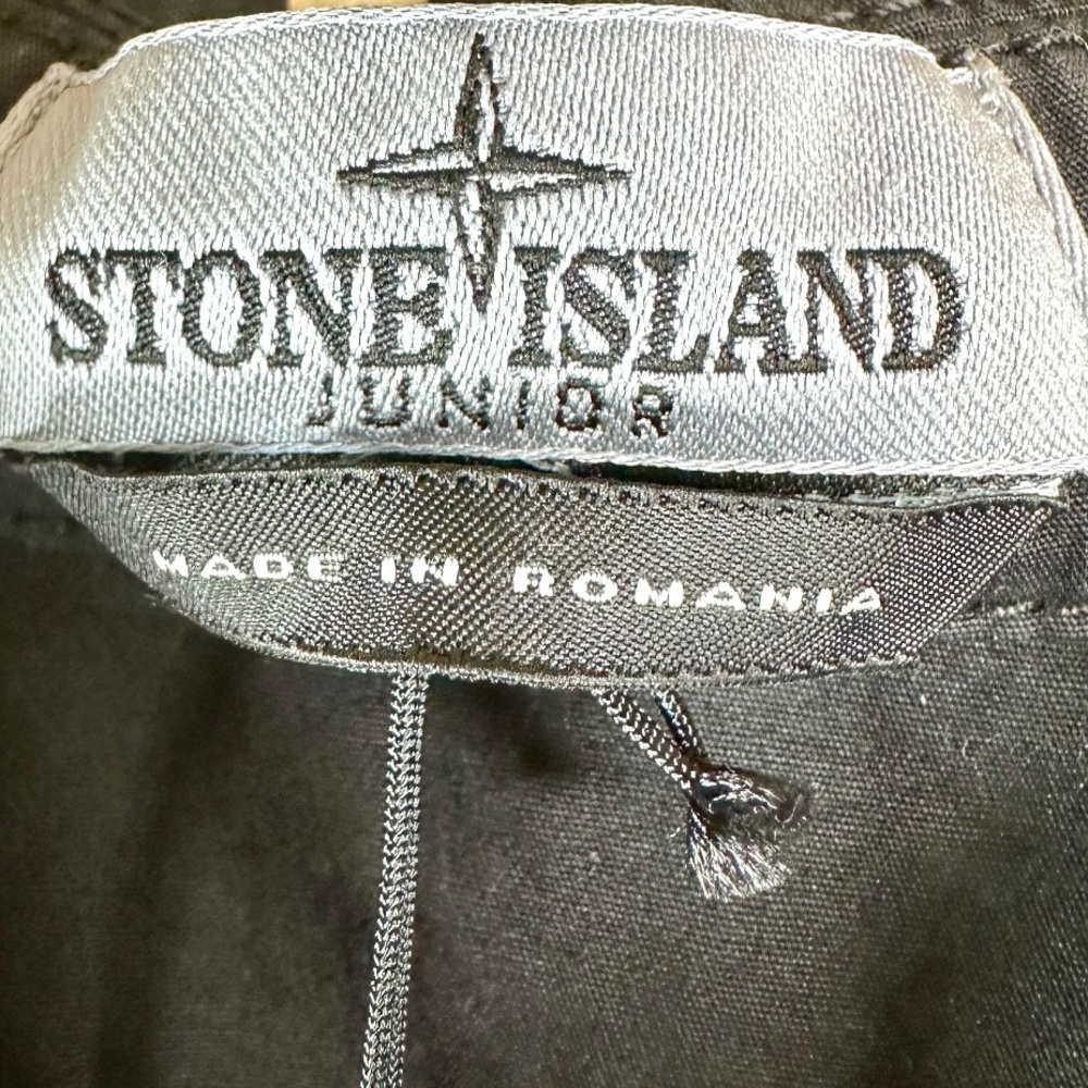 NWT Stone Island Junior Kids Black Cotton Jacket Size 12Y - Picture 11 of 16